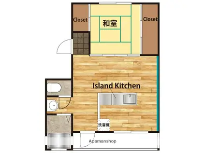 クレスト多可町 1棟(1DK/5階)の間取り写真