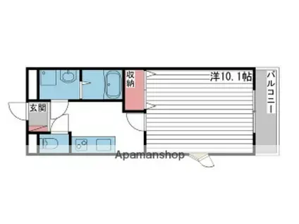 EL-NIDO NODA(1K/3階)の間取り写真