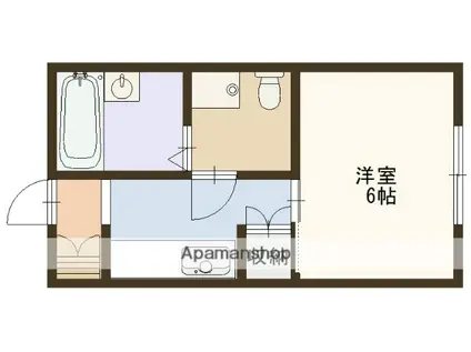 ハイム菅生台(1K/2階)の間取り写真