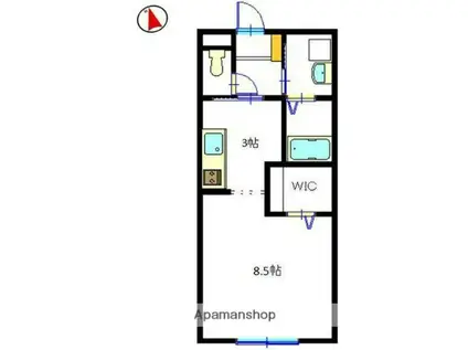 マ・メゾン英賀保(1K/2階)の間取り写真