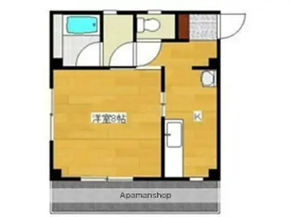 コンフォート英賀保(1K/4階)の間取り写真