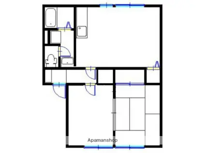 サンハイム下手野 A棟(2LDK/2階)の間取り写真