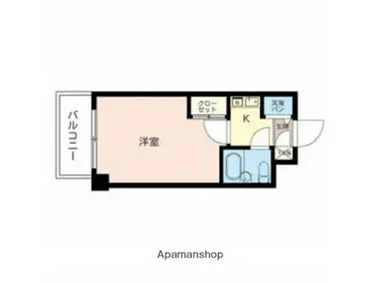 ベルトピア手柄Ⅴ(1K/3階)の間取り写真