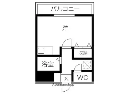 アヴァンセ(ワンルーム/3階)の間取り写真