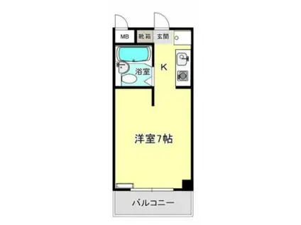 ウイングス北平野(ワンルーム/3階)の間取り写真