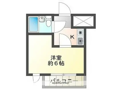 グリーンハイツ手柄(1K/2階)の間取り写真