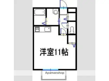 コンフォートテクノⅠ(1K/2階)の間取り写真