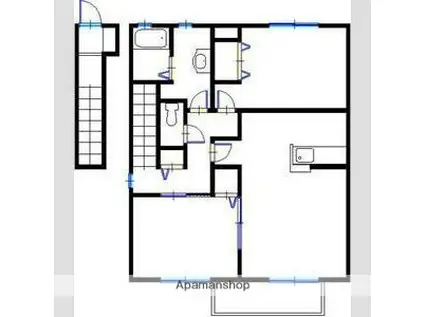 マノワール堂本(2LDK/2階)の間取り写真