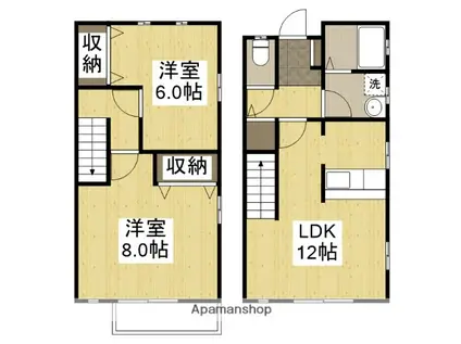 ピュアコート(2SLDK)の間取り写真
