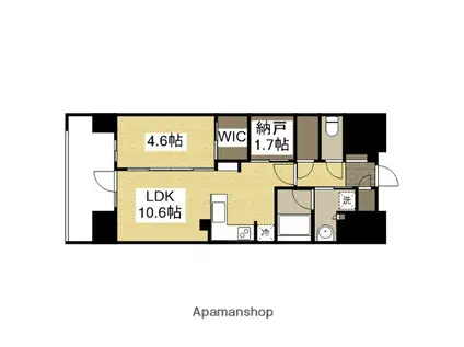 レーベン姫路本町(1LDK/3階)の間取り写真