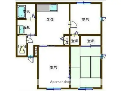 レトア網干(2LDK/1階)の間取り写真
