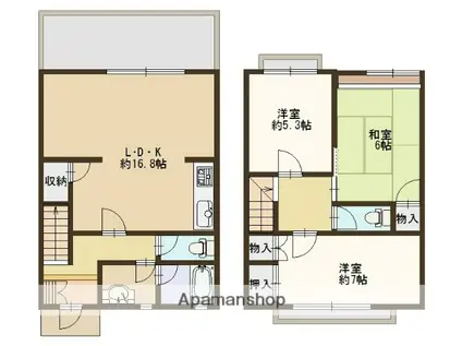 サンザ・デ・ヤシキ K(3LDK)の間取り写真