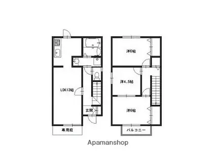 セジュール高浜(3LDK)の間取り写真