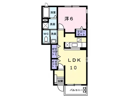 メゾン・ド・エトワール(1LDK/1階)の間取り写真