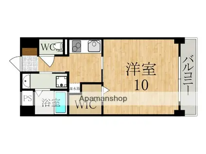 アイリスハイツ8号館(1K/5階)の間取り写真