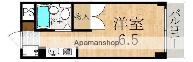 天理グリーンハイツ(1K/3階)の間取り写真