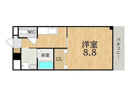 ファサードコイズミ(1K/2階)の間取り写真