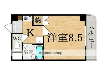 石丸ビル(1K/3階)の間取り写真