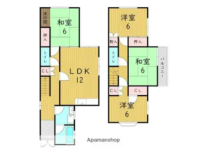 近鉄大阪線 大和高田駅 バス乗車時間:10分 広陵平尾バス停で下車 徒歩5分 2階建 築16年(4LDK)の間取り写真