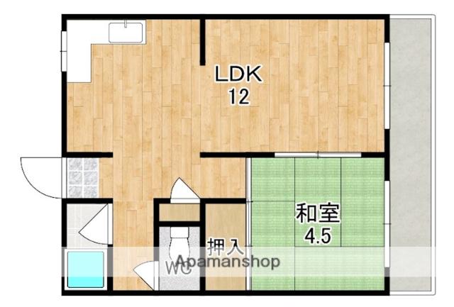 第一西田ビル(1LDK/3階)の間取り写真
