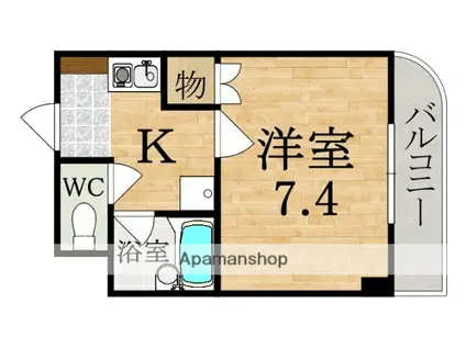 石丸ビル(1K/3階)の間取り写真