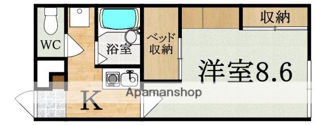 レオパレスK&MⅡ(1K/2階)の間取り写真