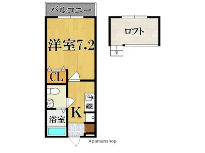 マ・プレミールメゾン(1K/2階)の間取り写真