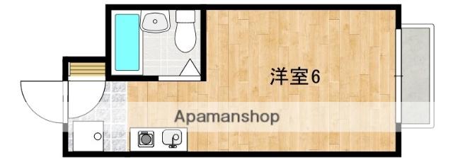 ふぁみーゆ音無(ワンルーム/2階)の間取り写真
