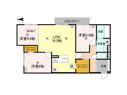 DAIYA SOIE(3LDK/1階)の間取り写真