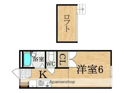 シャンポール野村2(1K/1階)の間取り写真