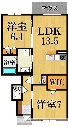FELICE(2LDK/1階)の間取り写真