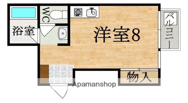 東生駒ツインビル1号館(1K/3階)の間取り写真