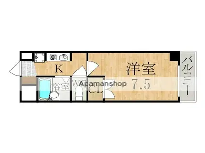 アネックス・ロミー(1K/6階)の間取り写真