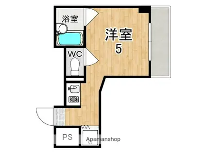 フォレスト高畑マンション(1K/4階)の間取り写真