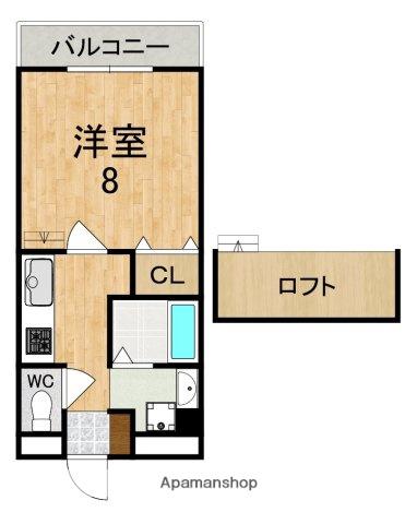 アドレ壱番館(1K/4階)の間取り写真