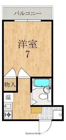 アメニティホウコク(1K/4階)の間取り写真