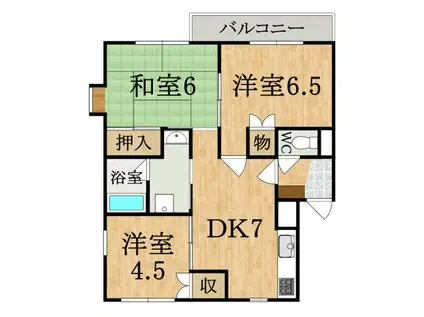 グランデージ(3DK/3階)の間取り写真