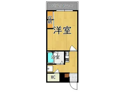 レオパレスふたかみ(1K/2階)の間取り写真