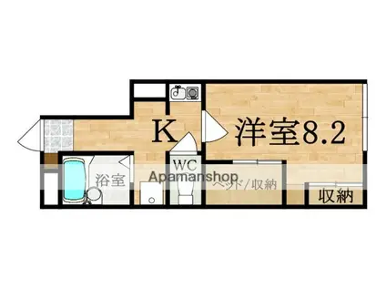 レオパレスサイトウ(1K/1階)の間取り写真