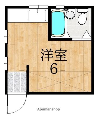 みるく学園前(ワンルーム/3階)の間取り写真