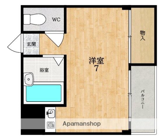 フォーレスト郡山(ワンルーム/1階)の間取り写真