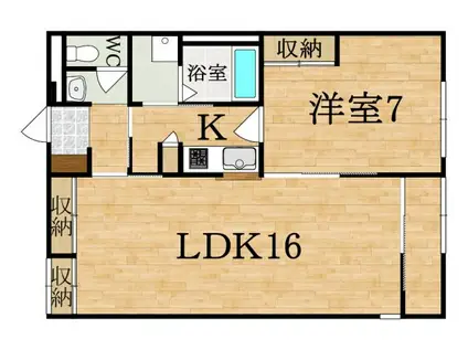 レオパレスヴィラージュE(1LDK/1階)の間取り写真