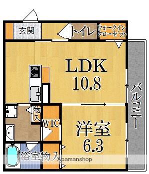 グランメゾン西大寺(1LDK/3階)の間取り写真