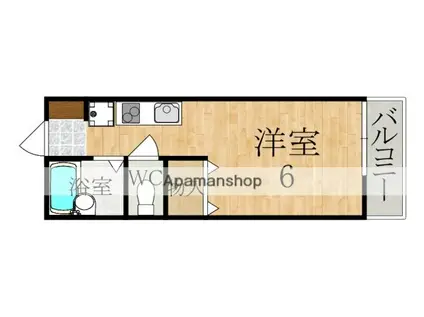 メゾンドスリシエC(1K/1階)の間取り写真