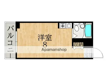 SKYマンション(ワンルーム/2階)の間取り写真