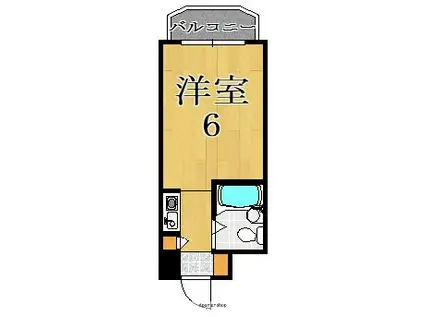 デアイマンション(ワンルーム/3階)の間取り写真