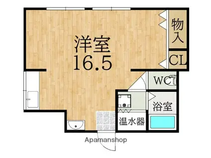 マンション ヒライ(ワンルーム/3階)の間取り写真