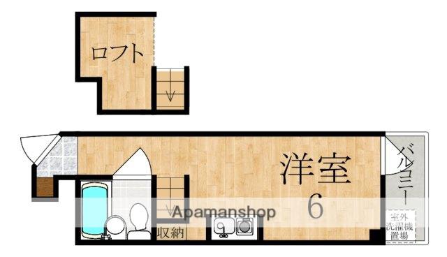 BELL ONE B(ワンルーム/4階)の間取り写真