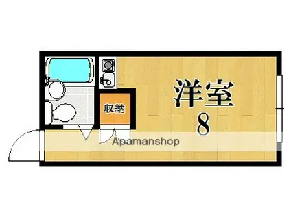 新大ビル二条(ワンルーム/2階)の間取り写真