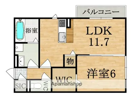 セントセシリア(1LDK/2階)の間取り写真